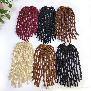 Distressed Locs Fluffy Crotchet Braiding Hair Water Wave Distressed Butterfly Locs Label Private Hair Butterfly Locs